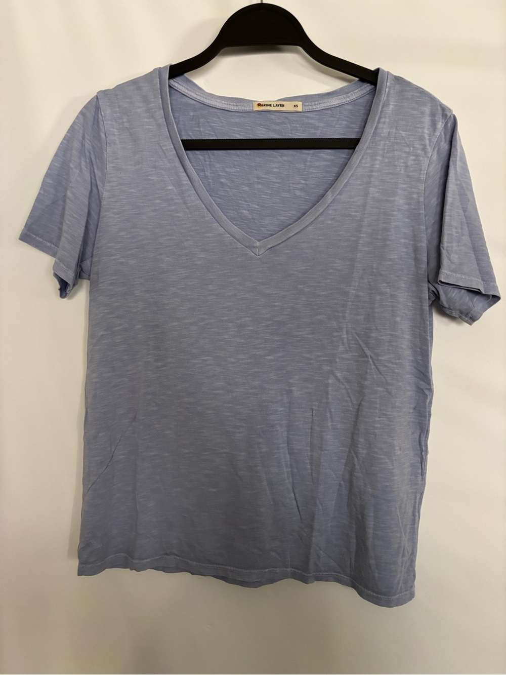 Marine Layer‎ V-Neck Short Sleeve Tee Size XS Blue